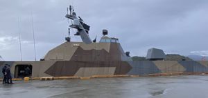 KNM Steil ved kaien på Rubbestadneset